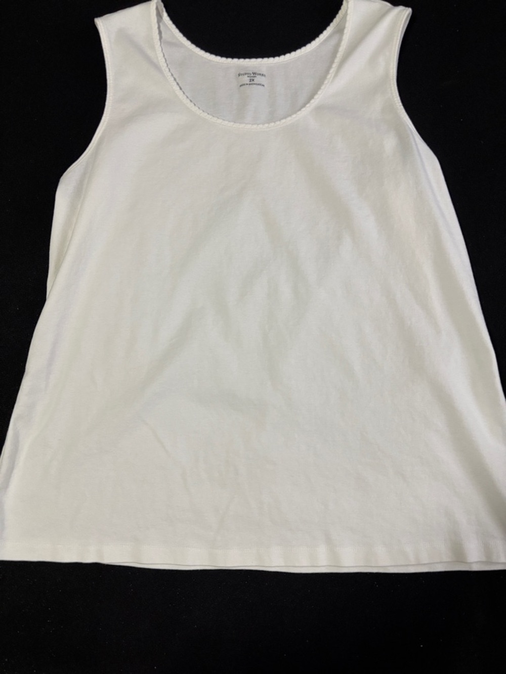 Classic Women's White Tank Top